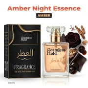 Seamless Hold Amber Night Essence Rose Saffron Oud Perfume for Women and Men Parfum | Inspired Luxury Fragrance | Long-Lasting Scent - 1 oz 30 ml