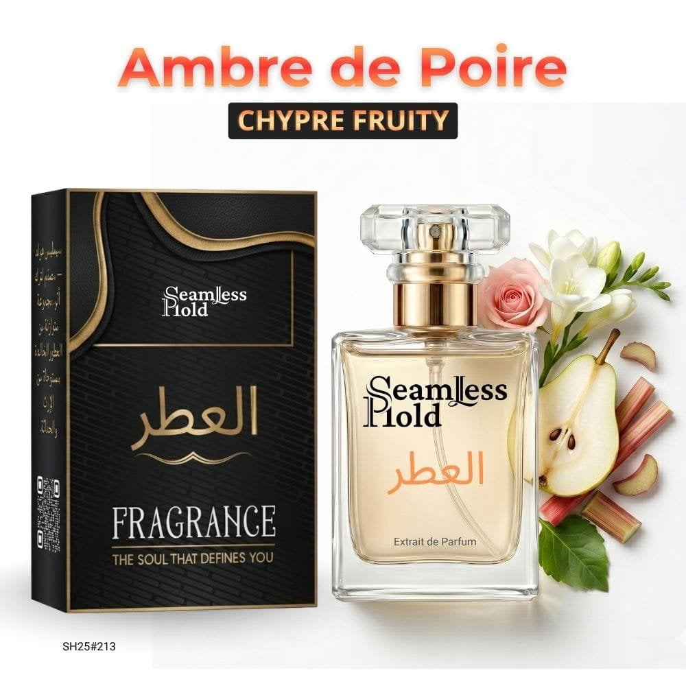 Seamless Hold Ambre de Poire Pear Freesia Rose Musk Perfume for Women Parfum | Inspired Luxury Fragrance | Long-Lasting Scent - 3.4 oz (100 ml)