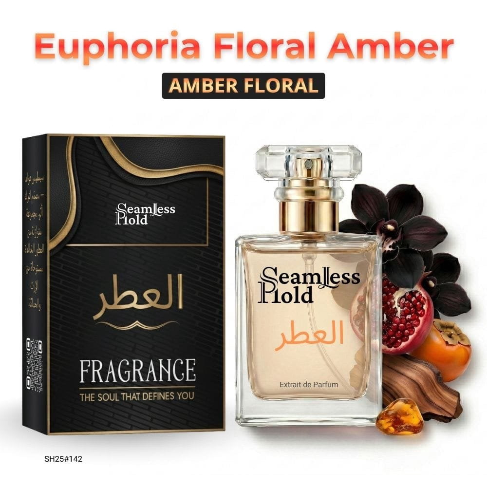 Seamless Hold Euphoria Floral Amber Woody Perfume for Women Parfum | Inspired Luxury Fragrance | Long-Lasting Scent - 1 oz (30 ml)