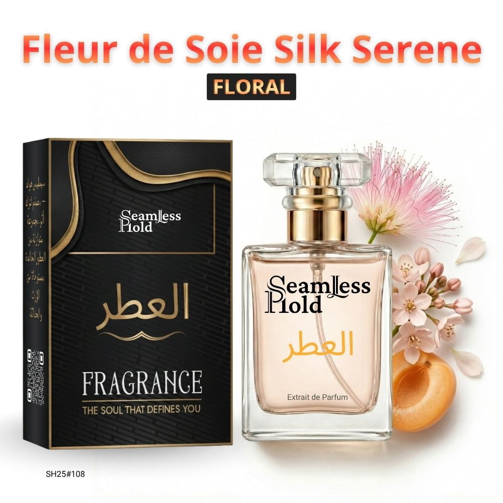 Seamless Hold Fleur de Soie Silk Serene Soft Floral Fruity Perfume for Women Parfum | Inspired Luxury Fragrance | Long-Lasting Scent