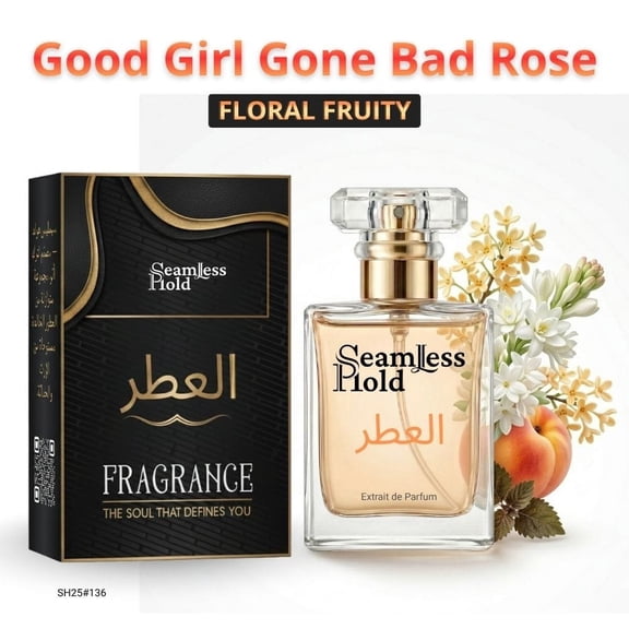Seamless Hold Good Girl Gone Rose White Floral Fruity Woody Perfume for Women Parfum | Inspired Luxury Fragrance | Long-Lasting Scent - 1 oz (30 ml)