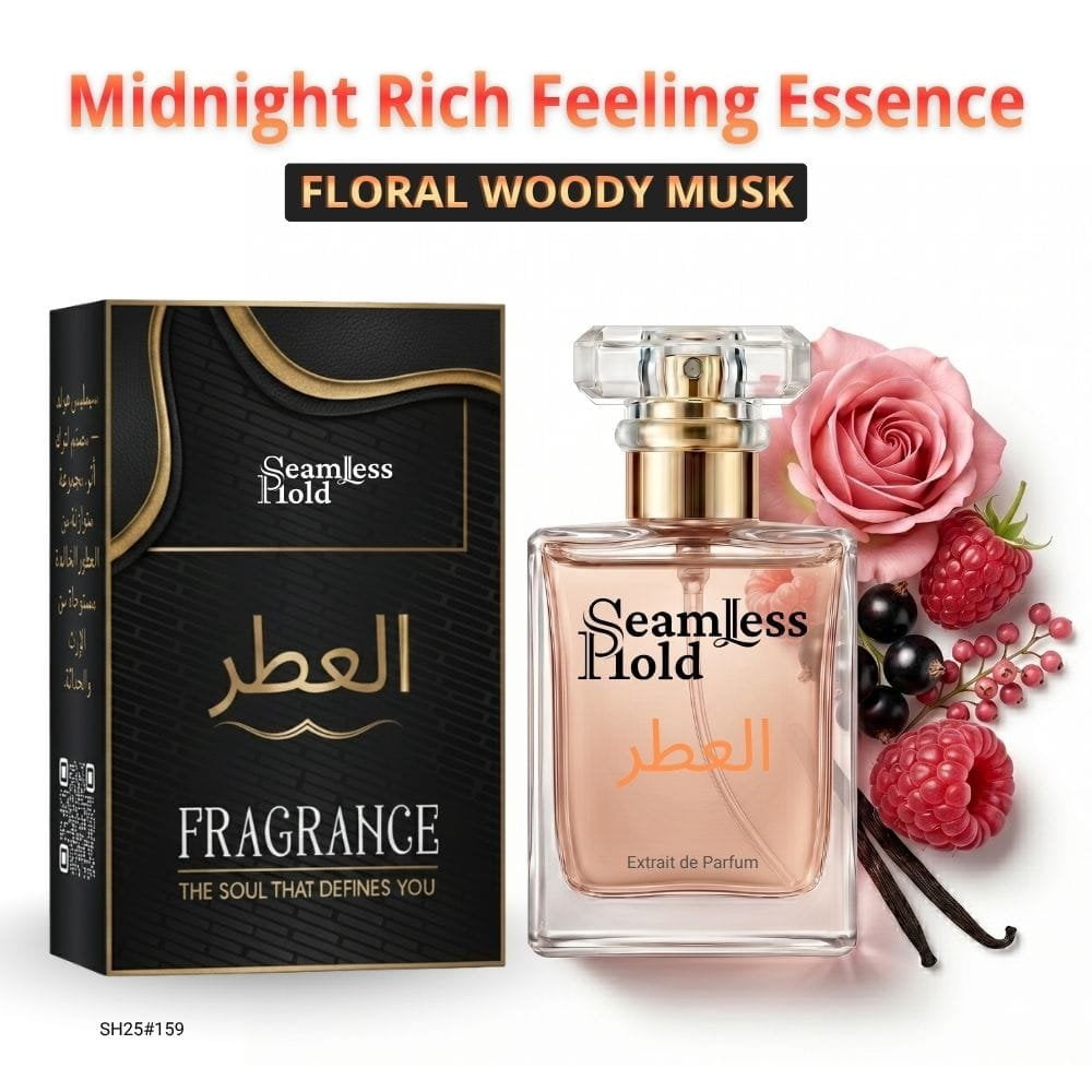 Seamless Hold Midnight Rich Feeling Essence Fruity Rose Vanilla Musk Perfume for Women Parfum | Inspired Luxury Fragrance | Long-Lasting Scent - 3.4 oz (100 ml)
