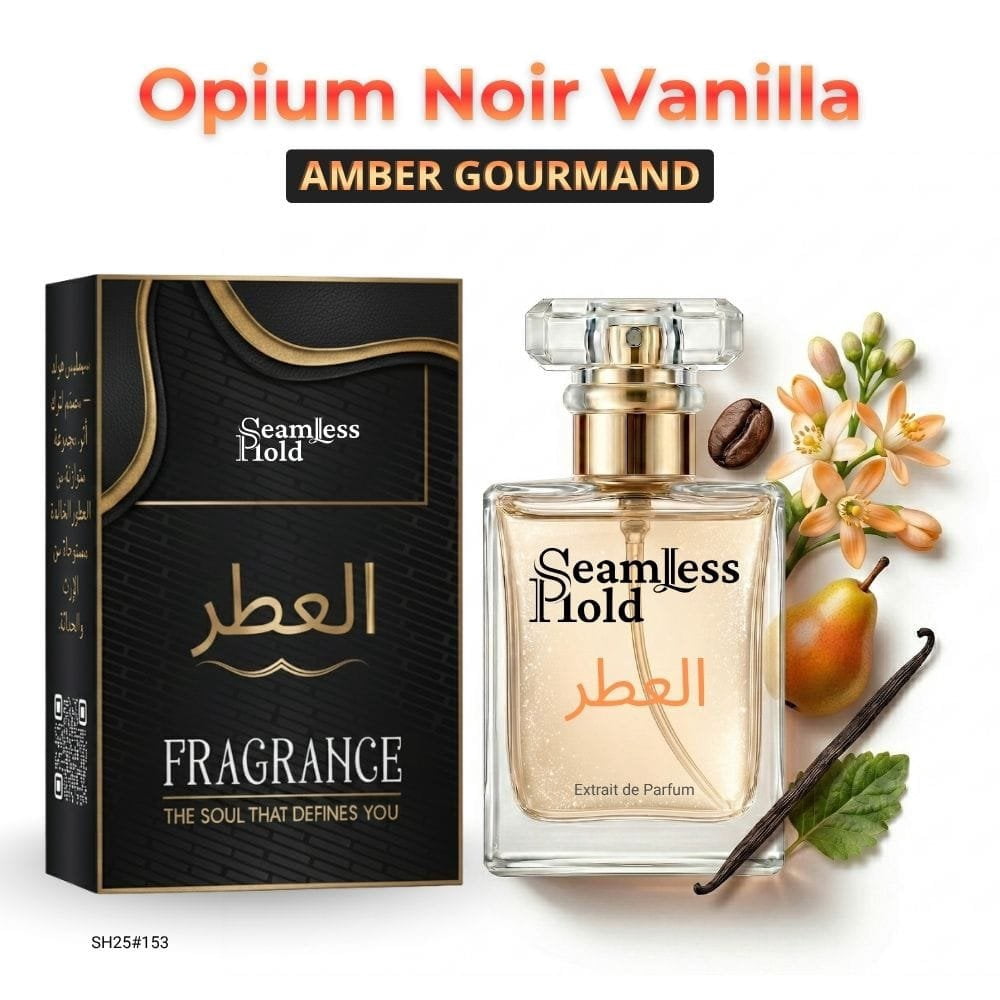 Seamless Hold Opium Noir Vanilla Coffee White Floral Perfume for Women Parfum | Inspired Luxury Fragrance | Long-Lasting Scent - 1 oz (30 ml)