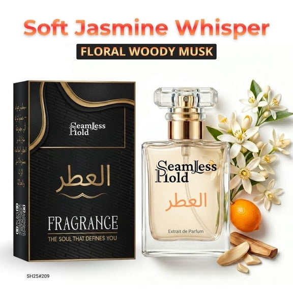 Seamless Hold Soft Jasmine Whisper Jasmine Neroli Musk Perfume for Women and Men Parfum | Inspired Luxury Fragrance | Long-Lasting Scent - 1 oz (30 ml)