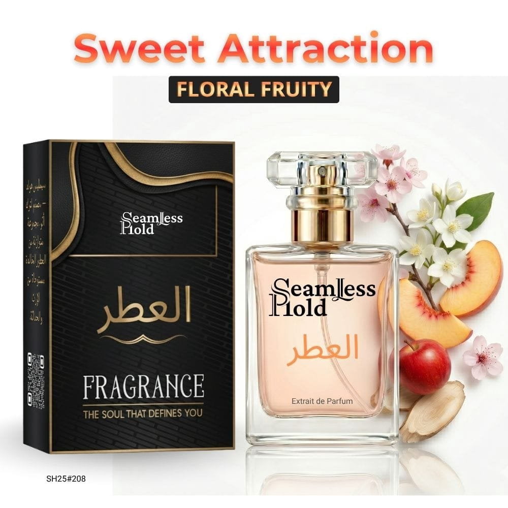 Seamless Hold Sweet Attraction Peach Cherry Blossom Floral Perfume for Women Parfum | Inspired Luxury Fragrance | Long-Lasting Scent - 1 oz (30 ml)