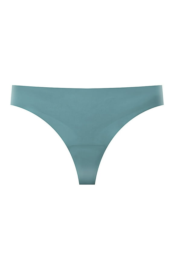 Seamless Ice Silk Bikini Underwear For Women Low Waist Comfortable Breathable Pure Bottom Crotch For Girls Thong