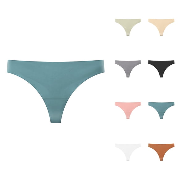 Seamless Ice Silk Bikini Underwear For Women Low Waist Comfortable Breathable Pure Bottom Crotch For Girls Thong Cotton Underwear