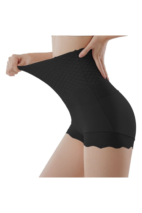Seamless Ice Silk Panties High Waist Control Sculpting Lifting Corset