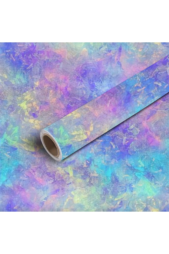 Seamless Iridescent Rainbow Wallpaper - Shimmering Pastel Colors Peel and Stick Self-Adhesive for Kitchen Bedroom Living Room