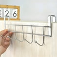 thumbnail image 1 of Seamless Iron Bedside Hooks Set of Five Multi Purpose Connected Hangers for Dormitory Upper Bunk Kitchen Wardrobe Door No Drill Small Hanging Storage Solution End-of-Season Clea-rance Discounts, 1 of 6
