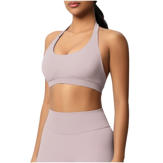Seamless Knit Yoga Top with Built-In Sports Bra for Women - Breathable, Shock-Absorbing, and Supportive for Fitness and Workouts