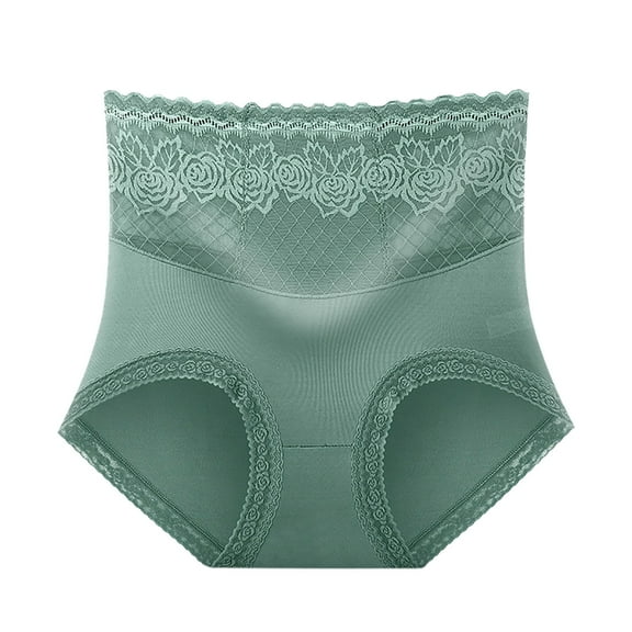 Seamless Lace Panties for Women High Elastic Comfort Belly Lift Briefs Soft Fabric Underwear Daily Wear