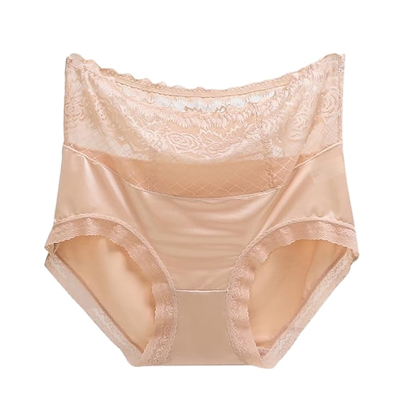 Seamless High Elastic Women's Panties Lace Underwear Breathable Comfortable Belly Control Briefs for Daily Wear