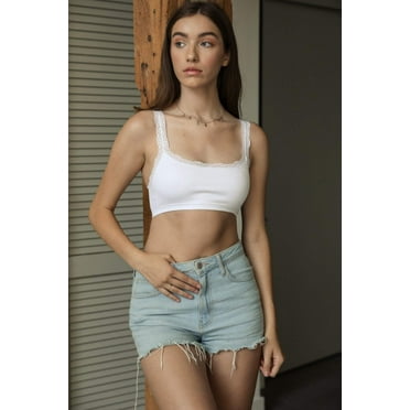 Seamless Lace Strap Bralette