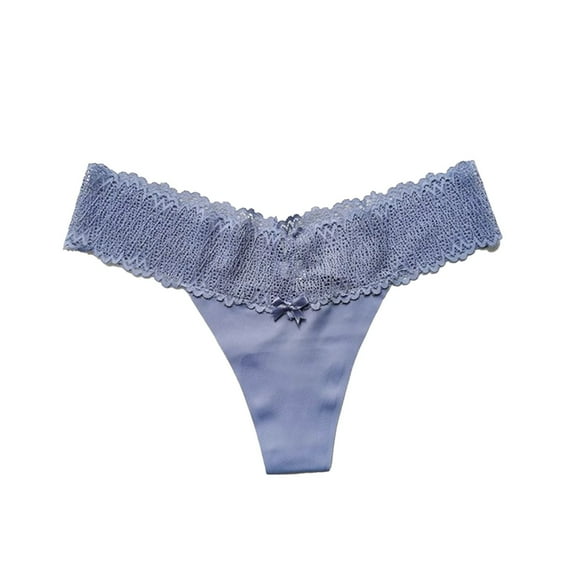 Seamless Lace Thongs For Women No Show Thong Underwear Lady Breathable Comfort Panty Soft Cut Undie