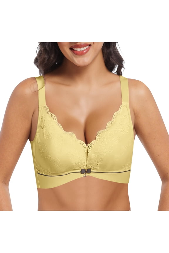 Seamless Latex Bra for Small Bust Lift and Support Medium Coverage Top with No Underwire for a Natural Shape