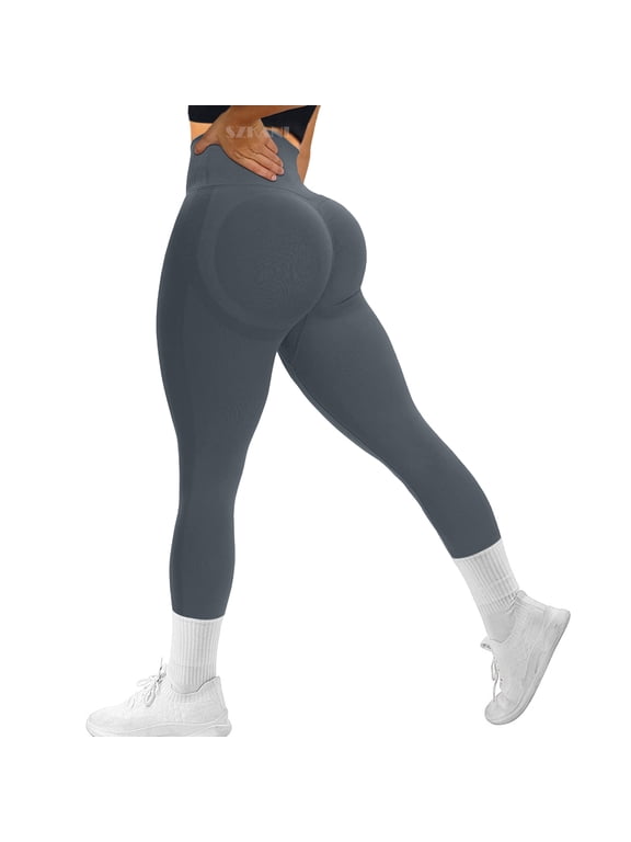 Seamless Leggings for Women Butt Lifting High Waist Yoga Pants Scrunch Booty Leggings Workout Tights