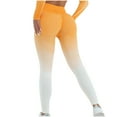 thumbnail image 1 of Seamless Leggings for Women Gradient Print Tummy Control High Waisted Slim Fitted Yoga Pants Scrunch Butt Lifting Workout Running Leggings, 1 of 6