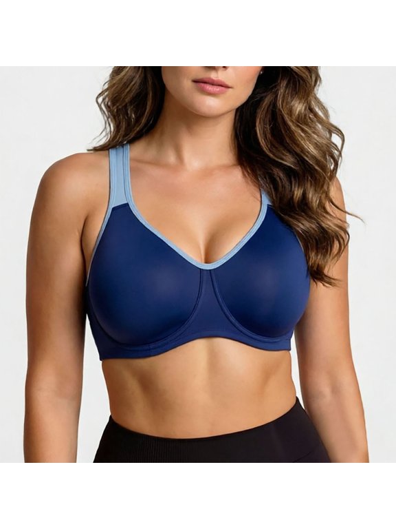 Seamless Lifting Bra with External Underwire for Everyday Comfort and Crafted for Versatile Wear in Any Season, Navy, M