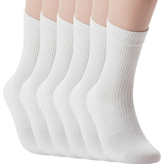 Seamless Long Socks For Women Fashion Cotton Ribbed Crew Multi Pack