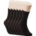thumbnail image 1 of Seamless Long Socks For Women Fashion Cotton Ribbed Crew Multi Pack, 1 of 1