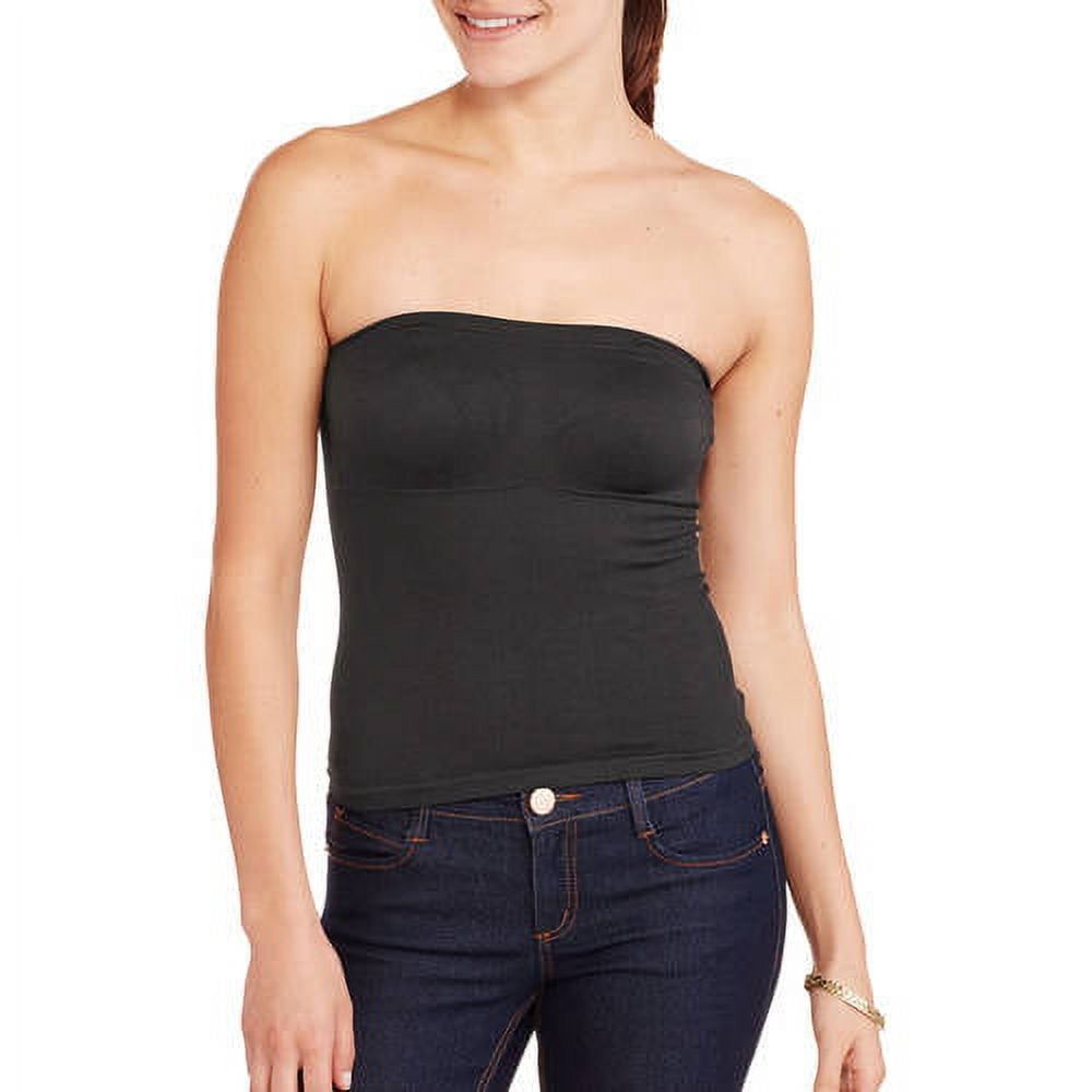 Seamless Long Tube Bra With Removeable P Walmart