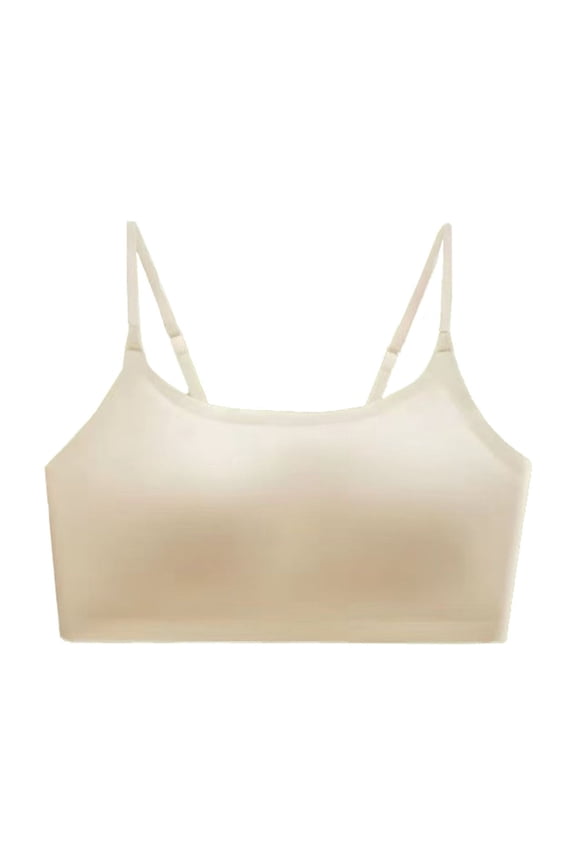 Seamless Low Back Bra for Women Wireless Padded Bralette Push Up Bra No Underwire Scoop Neck Everyday Basic Sleeping Bras