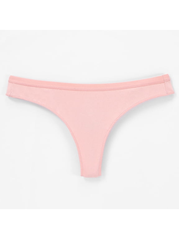 Seamless Low Cut Thong Womens Soft Stretchy Daily Yoga Underwear Briefs Woman Underwear L