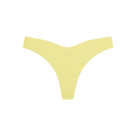 Seamless Low Rise Panties with Butt Lifting, No Show Edges & Breathable Fabric, Perfect Workout Underwear for Squats, Running & Yoga Fluorescence Yellow S