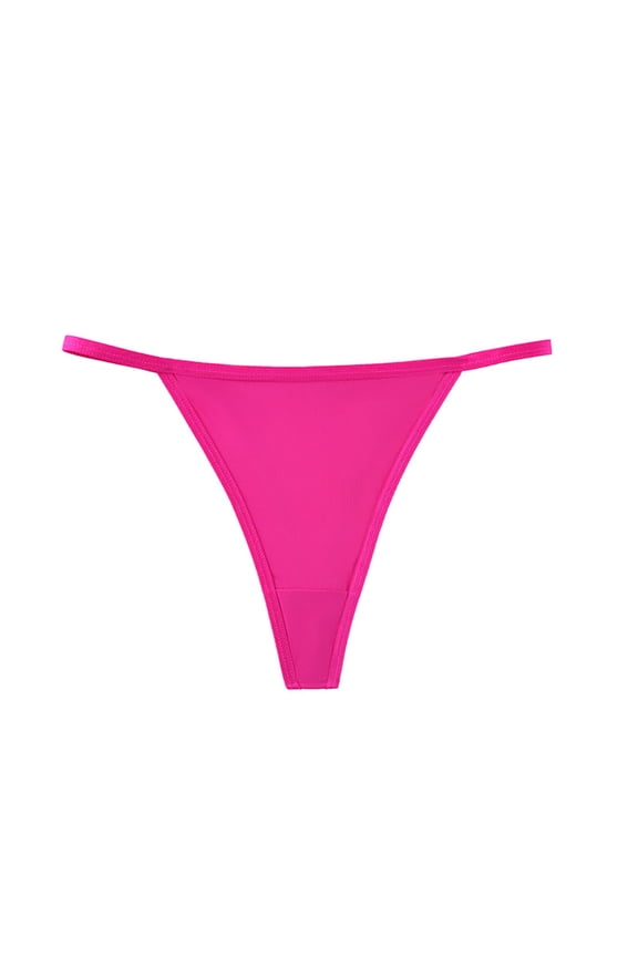 Seamless Low Rise Panties for Plus Size Women, Invisible No Show Briefs with Full Comfort, Essential for Avoiding Panty Lines Under All Bottoms Hot Pink M