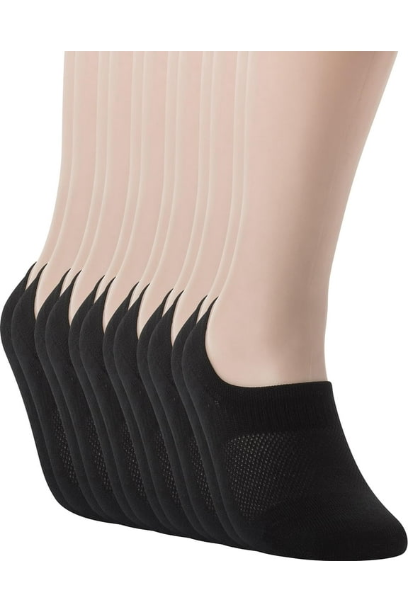Seamless No Show Socks For Men 6 Pack Liner Thin Cotton Footies M L XL