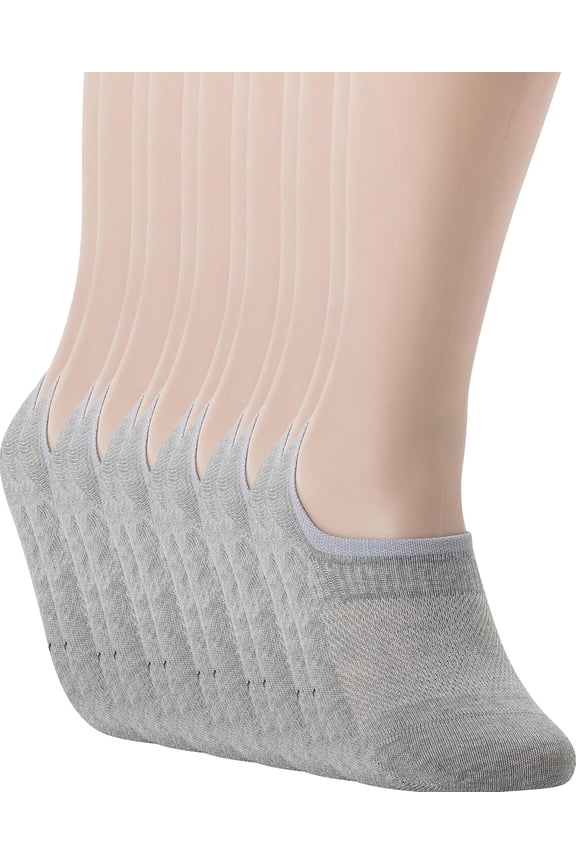 Seamless No Show Socks For Men 6 Pack Liner Thin Cotton Footies M L XL