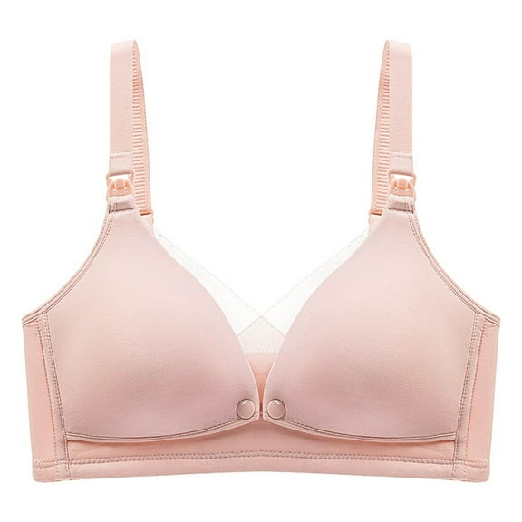 Seamless Nursing Bras for Breastfeeding Moms Comfortable Maternity Bralette Wireless Soft Supportive Full Coverage T-Shirt Bra