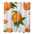 thumbnail image 1 of Seamless Orange Fruit Pattern 2 Panels 3D Printing Pattern Curtain for Bedroom Living Room Kitchen Window Decoration Home, 1 of 6