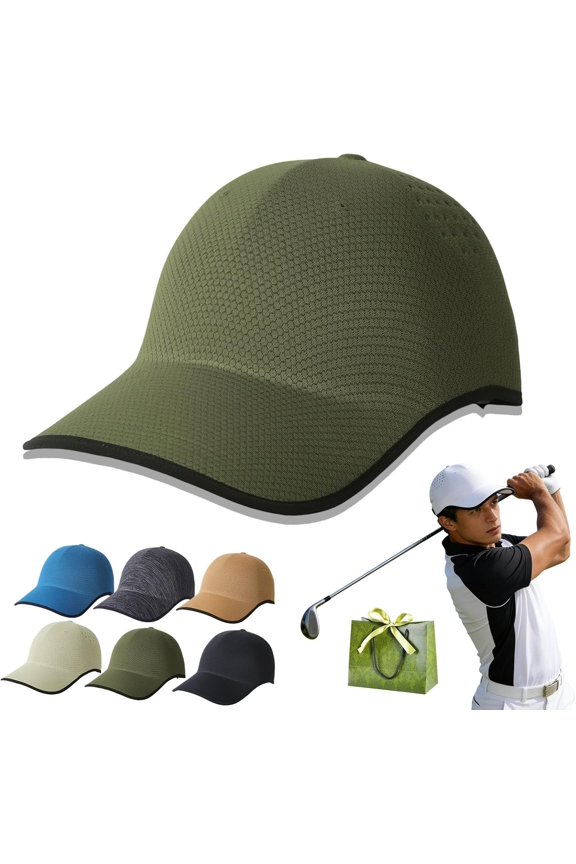 Seamless Packable Lightweight Sports Baseball Cap - Ultra-Breathable, Quick-Dry Unisex Golf & Running Hat for Travel, Hiking, Outdoor