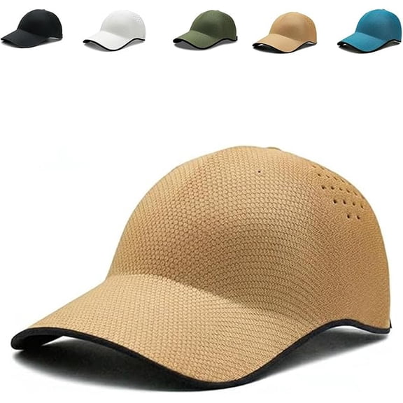 Seamless Packable Lightweight Sports Baseball Cap, Ultra-Breathable Washable & Portable Quick-Dry Hat for Golf Travel P