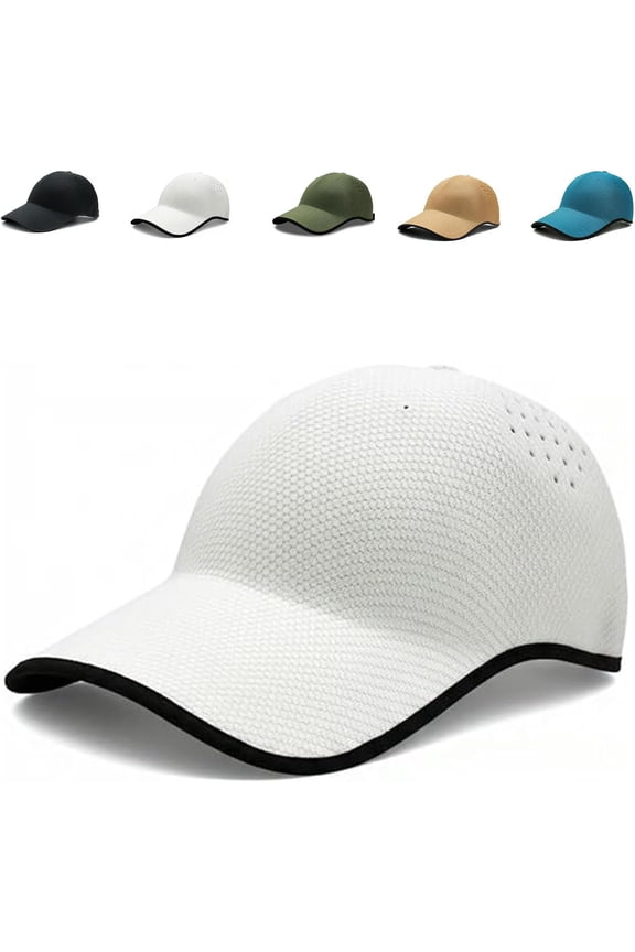 Seamless Packable Lightweight Sports Baseball Cap, Ultra-Breathable Washable with Adjustable Strap, for Golf Travel