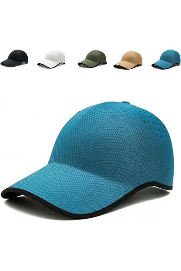 Seamless Packable Lightweight Sports Baseball Cap, Ultra-Breathable Washable with Adjustable Strap, for Golf Travel