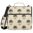 Seamless Palm Trees Pattern Binder Bag with Shoulder Strap 3 Ring ...