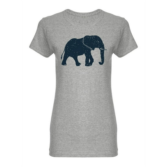 Seamless Pattern Elephant Shaped T-Shirt Women -Image by Shutterstock, Female XX-Large