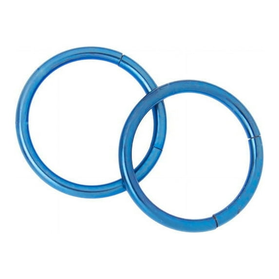 Seamless Piercing Hoops - Pair of 16G 3/8" Cartilage, Nose, Rook, Daith, Septum Hoop