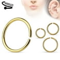 thumbnail image 1 of Seamless Piercing  Rings Bendable Anodized Steel Multiple Colors 20G 18G 16G, 1 of 9