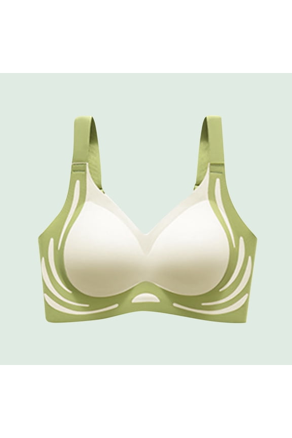Seamless Push-Up Bra for Women U-Shaped Backless Everyday Underwear Soft Nylon Lingerie