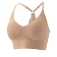 thumbnail image 1 of Seamless Racerback Sports Bra for Women Adjustable Strap Lace Wireless Push Up Comfort No Underwire Everyday Bras, 1 of 6