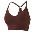 thumbnail image 1 of Seamless Racerback Sports Bra for Women Adjustable Strap Lace Wireless Push Up Comfort No Underwire Everyday Bras, 1 of 5