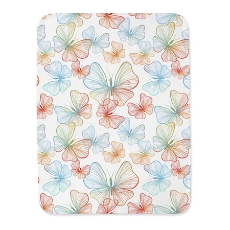 Seamless Rainbow Butterflies Blanket -Image by Shutterstock,