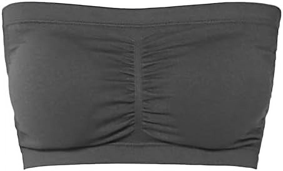 Seamless Removable Pad Wire Free Bandeau Strapless Tube lette Top - Walmart.com