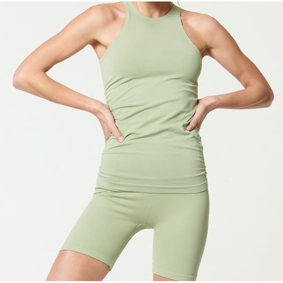 Riley 7 Compression Tank Tops for Women Lightweight Seamless, Mint S/M
