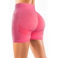 thumbnail image 1 of Seamless Scrunch Yoga Shorts Pink S, 1 of 2
