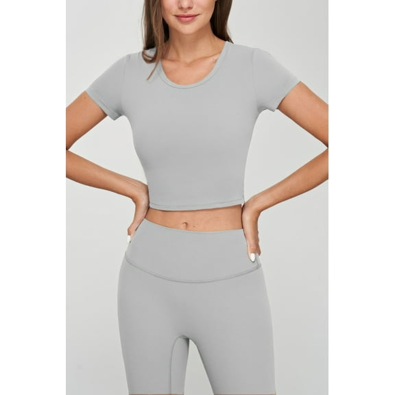Seamless Short Sleeve Crop Tee